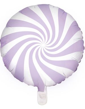Ljus Lila Candy Mönstrad Folieballong 45 cm