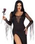 Spooky Beauty - Addams Family Morticia Inspirerad Maskeraddräkt Till Dam