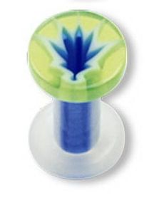 Blue Weed Akryl - Piercing Plugg