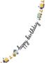 Happy Birthday Banner 2 Meter med Motiv av Byggfordon