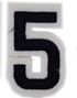 Talet 5 - 5 cm Strykmärke