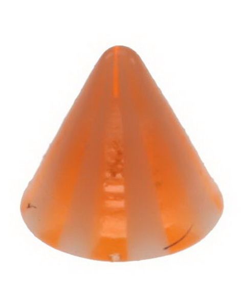 Stripete Spike Orange - 3 mm Akrylkula till 1,2 mm stång