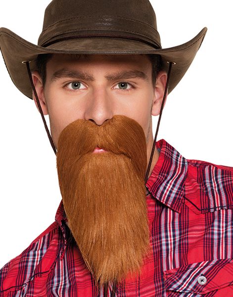 Brunt Cowboy Lösskägg