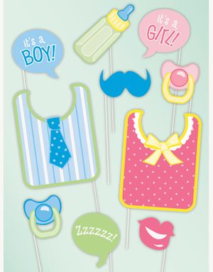 10 st Babyshower Fotoeffekter