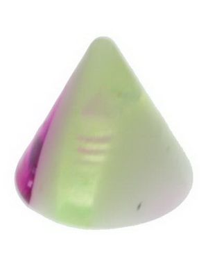 Marble Spike Green and Purple - 3 mm Akrylkula till 1,2 mm stång