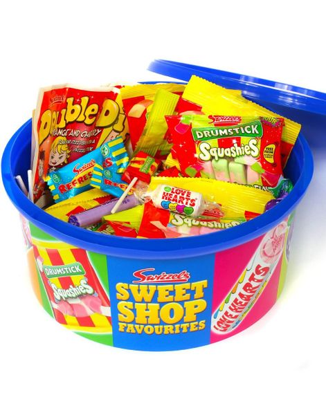 Swizzels Sweet Shop Tub 750 gram - Presentask med Olika Godis