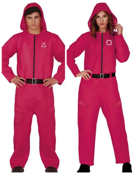 Pardräkt - Squid Game-inspirerad Jumpsuit Dräkt