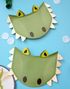 8 stk Happy Dinosaur Party Caps i Papir