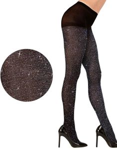 Strumpbyxor med Glitter – Svarta