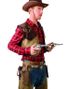 Brunt Cowboybälte med Två Hölster och Patroner