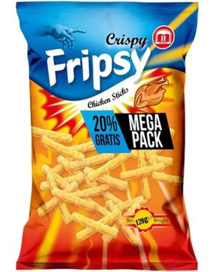 Fripsy Sticks Chicken Flavour - Snacksstenger med Kyllingsmak 120 gram