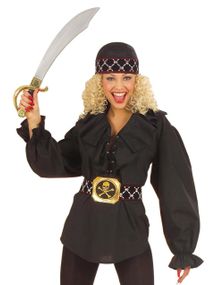 Svart Blus till Piratdräkt