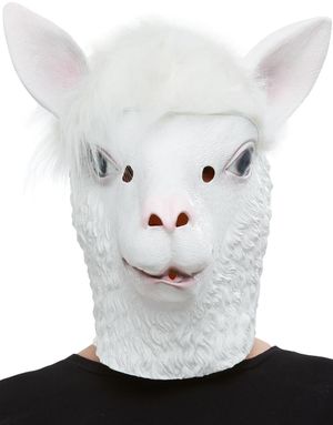 Heltäckande Lama Latexmask