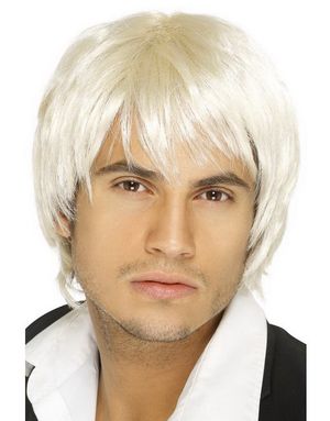 Boy Band Style Peruk - Blond