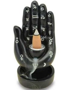Mantrisk Hånd Backflow Røkelsesbrenner 12 cm