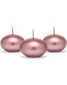 50 stk Metalliskt Rose Gullfärgade Flytljus 4 cm