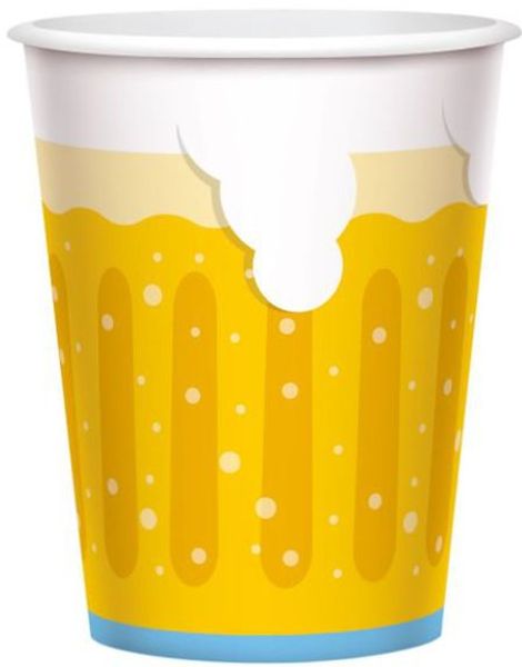 6 Oktoberfest Store pappersmuggar 450 ml - Bierfest