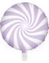 Ljus Lila Candy Mönstrad Folieballong 45 cm