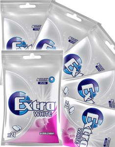 30 st Självlåsande Påsar med Extra White Bubblemint - Hel Låda 870 gram