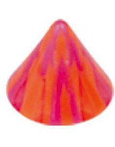 Ruter Orange/Lila - 5 mm Akrylkula till 1,6 mm stång
