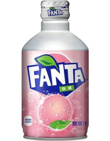 Fanta White Peach i Metallflaske 300 ml (Japan)