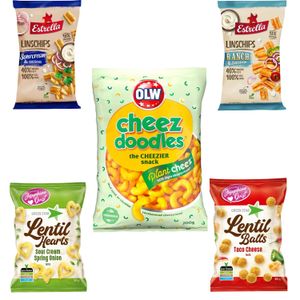 Taste Them All – Stor Vegansk Snackpaket – Fem smaker - Paketerbjudandene