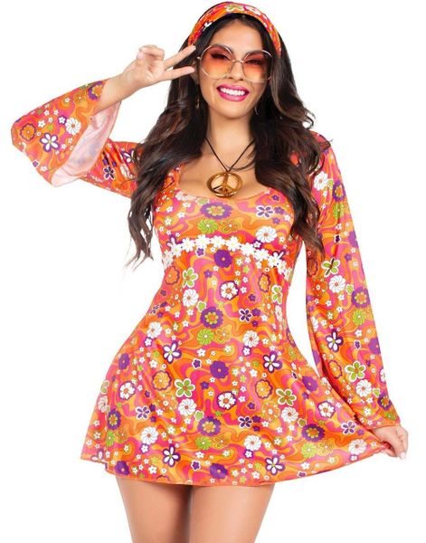 Hippie Chick Damemaskeraddräkt