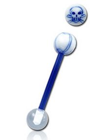 Blue Skull - Tungpiercing