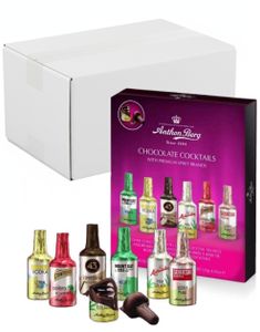 14 stk Anthon Berg Chocolate Cocktails - 12 Likörchoklad i Gaveæske - Hel Kasse 2,61 kg