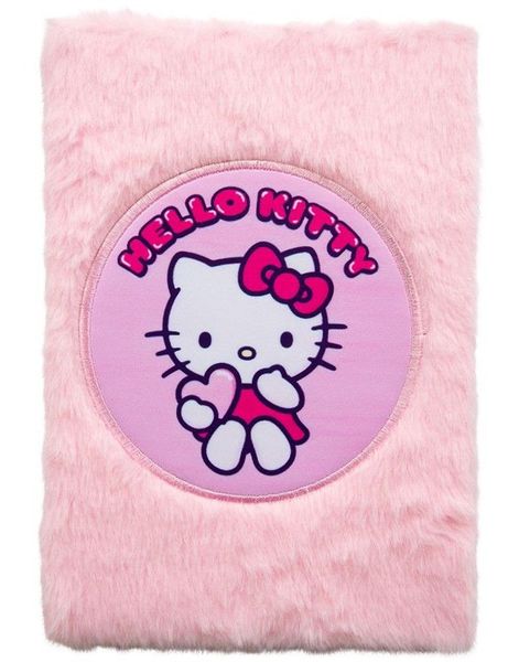 Hello Kitty - Notatbok med Pels - 80 stk A5 Sider