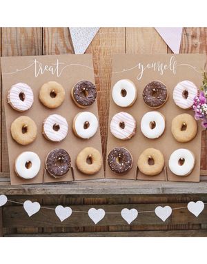 2 stk Rustikke Treat Yourself Donut-/ Smultringstativ 42x32 cm