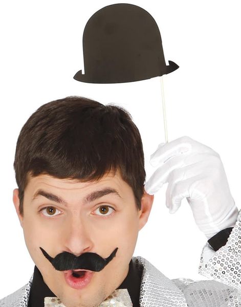 Bowlerhattar - 6 st Små Selfie / Fotoeffekter