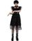 Gothic Prom Dress - Wednesday Inspirert Kostyme til Barn