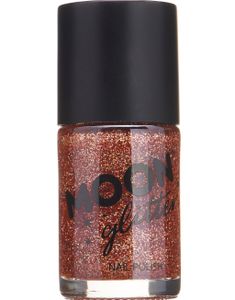 Rosé Guldfärgat Nagellack med Holografiskt Glitter