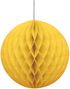 Gul Honeycomb Ball Välj Storlek 10-40 cm
