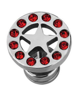 Diamond Red Star - Fejkpiercing