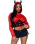 Devil Cropped Hoodie - M/L