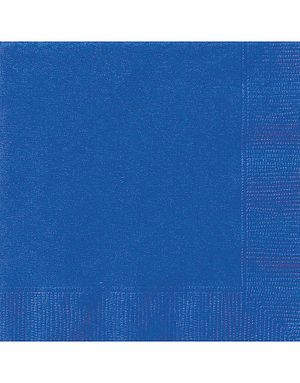 20 st Royalblå Servetter 33x33 cm