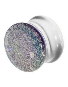 Pyrex Piercing Plugg - Glitter Rosaskär