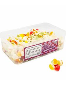 600 stk Sweetshop Gummy Hearts - Boks med Vingummihjerter 1,02 kg