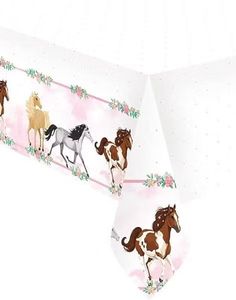 Plastduk med Hästmotiv 120x180 cm - Beautiful Horses