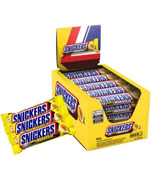 20 stk Snickers Maracuya Bar - Snickers med Pasjonsfruktsmak 0,84 kg (Brasil)