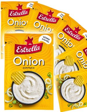 18 st Estrella Onion Dipmix 22 g - Med Löksmak - Hel Låda