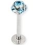 Diamond Ball Labret - Ljus Blå