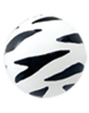 Zebra - Vit och Svart Akrylkula
