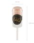 Persikofärgad Push Pop Konfettikanon 17 cm
