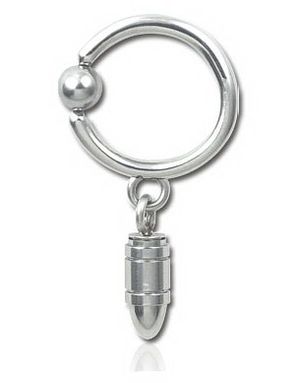 Hängande Patron Silver - 1.6 x 12 mm BCR Piercing