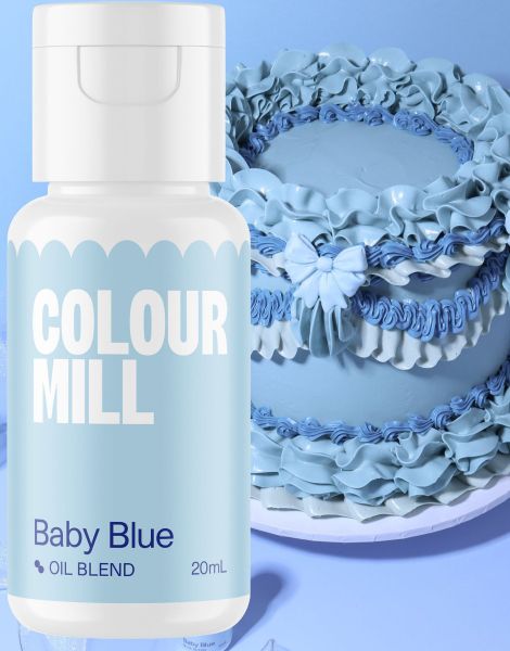 Colour Mill Baby Blå Oljebaserad Livsmedelsfärg - 20ml