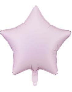 Stjerneformet Matt Lilla Folieballong 48 cm