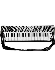 Zebramönstrat Uppblåsbart Keyboard Piano - 57 cm